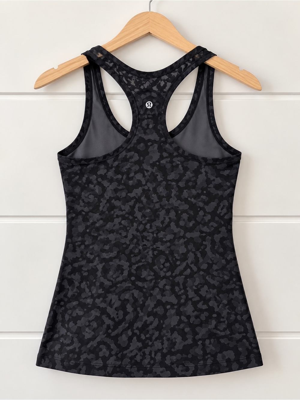 lululemon athletica Black Charcoal Camo Racerback Tank
